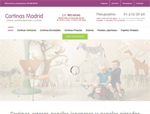 Tablet Screenshot of cortinasmadrid.com